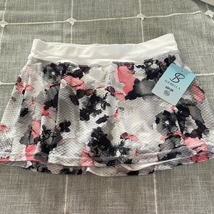 Sofibella Airflow 13” ladies S Gray Pink Golf Tennis Pickelball Skort NEW NWT